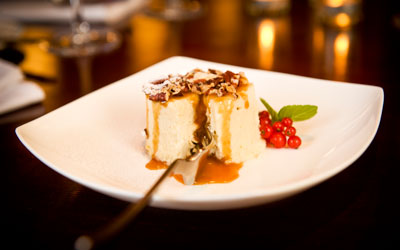 A dessert at Brownstone Restaurant.